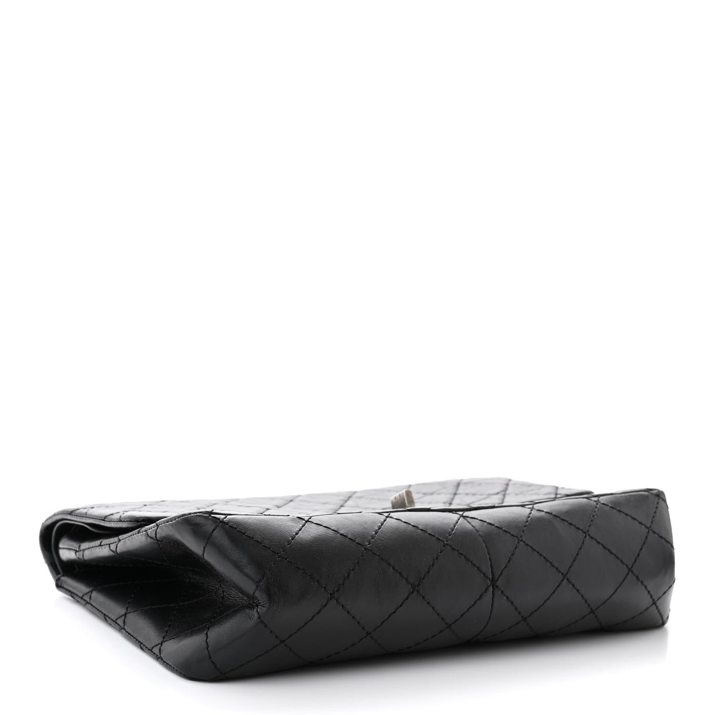 Aged Calfskin Quilted 2.55 Reissue 226 Flap Black