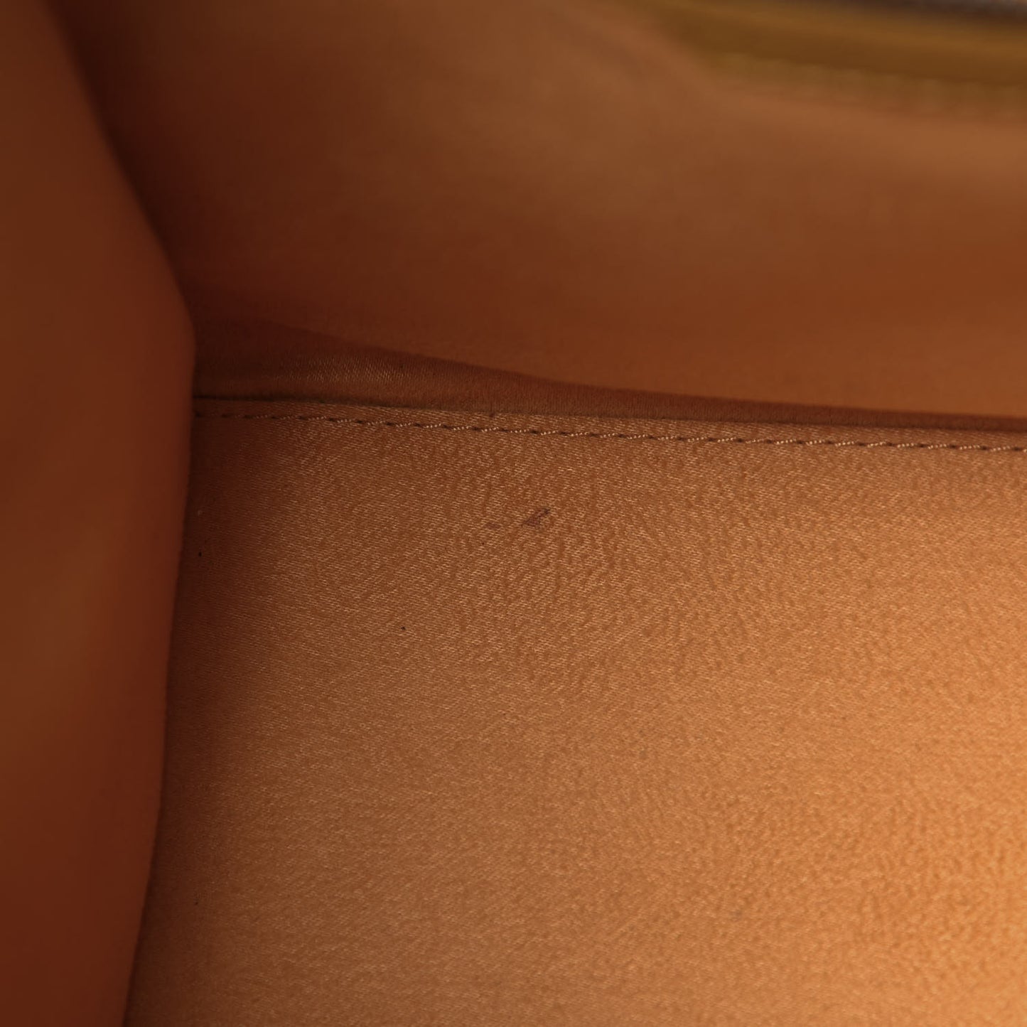 Drummed Calfskin Micro Luggage Ocre