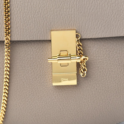 Chloe Grained Lambskin Drew Shoulder Bag Motty Grey 9 of 9
