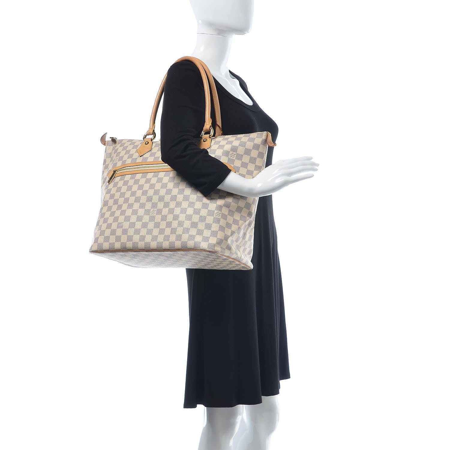 Louis Vuitton Damier Azur Saleya GM 2 of 16