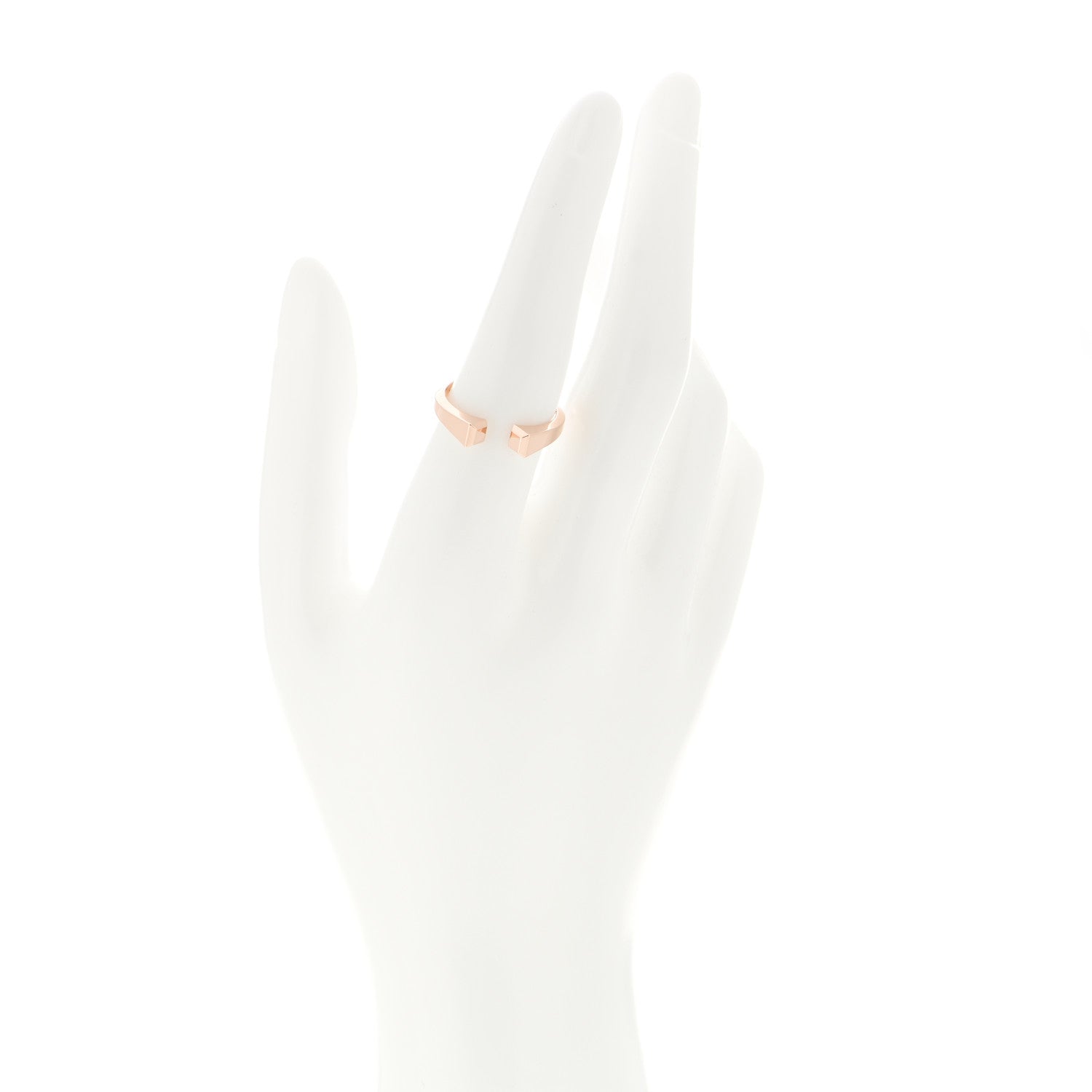 Hermes 18K Rose Gold PM Clou de Forge Ring 56 7.75 2 of 7