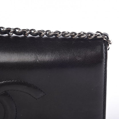 Chanel Lambskin Timeless CC Wallet On Chain WOC Black 20 of 29