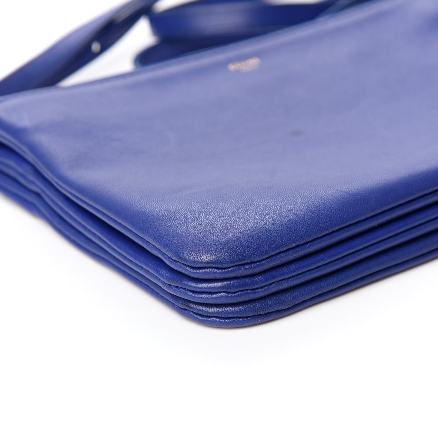 Lambskin Small Trio Crossbody Bag Electric Blue