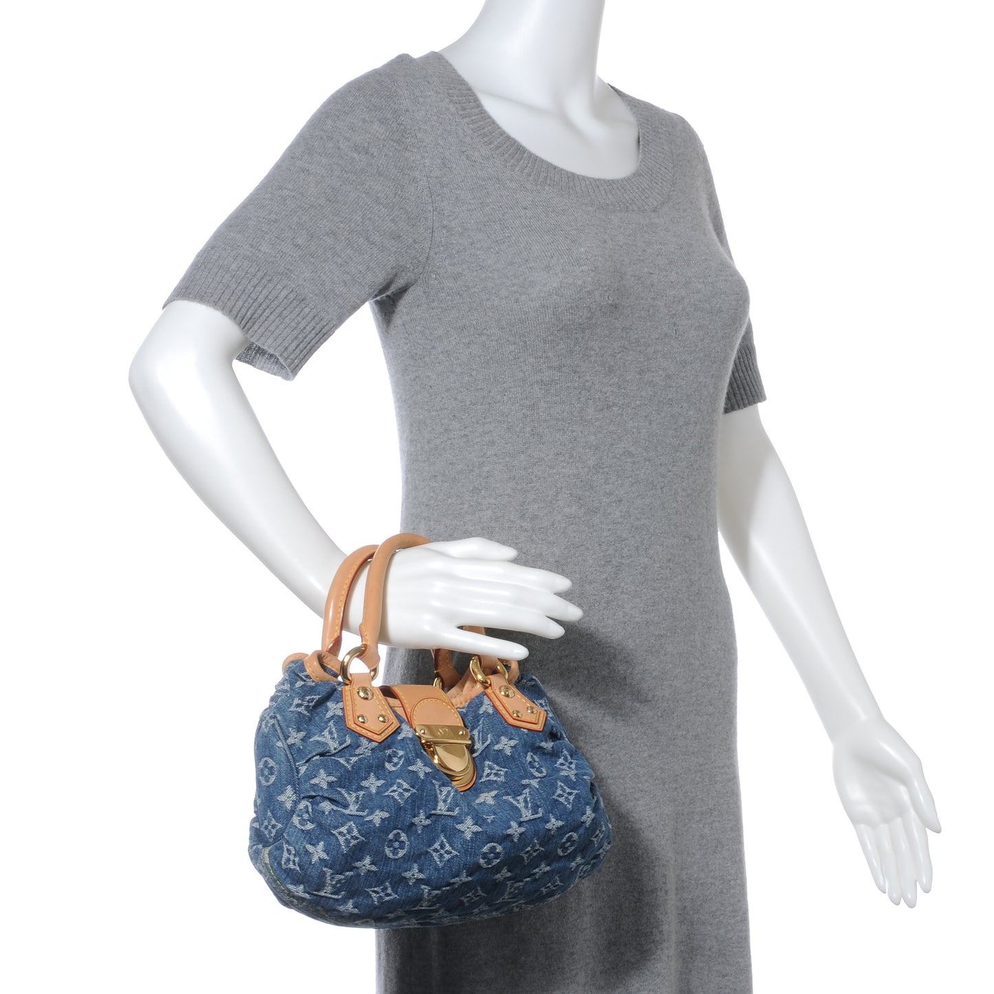 Denim Pleaty Blue