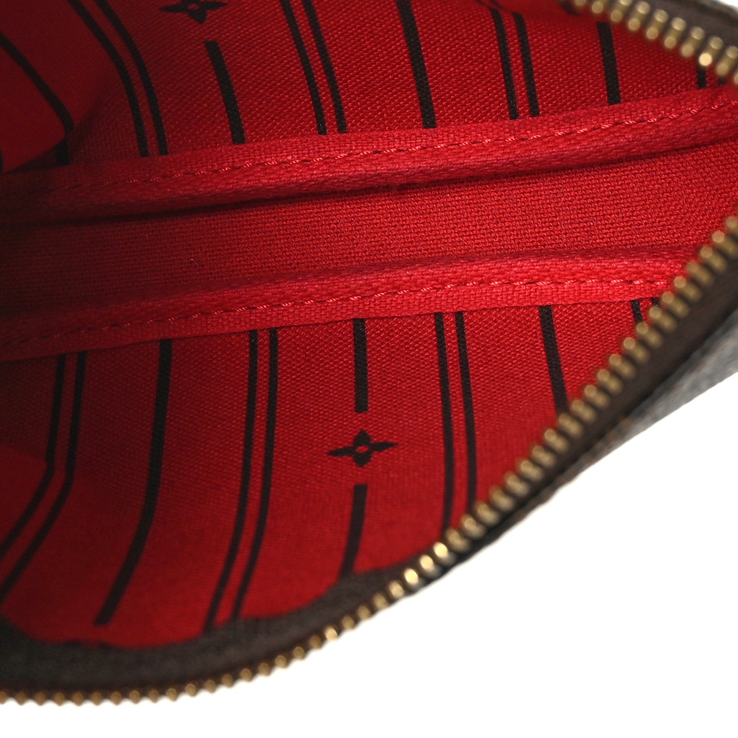 Louis Vuitton Damier Ebene Complice Trunks and Bags Mini Pochette Accessories Red 6 of 10