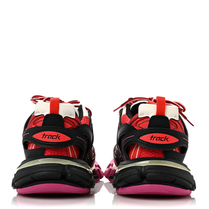 Balenciaga Mesh Nylon Womens Track Sneakers 40 Black Pink Red 5 of 8