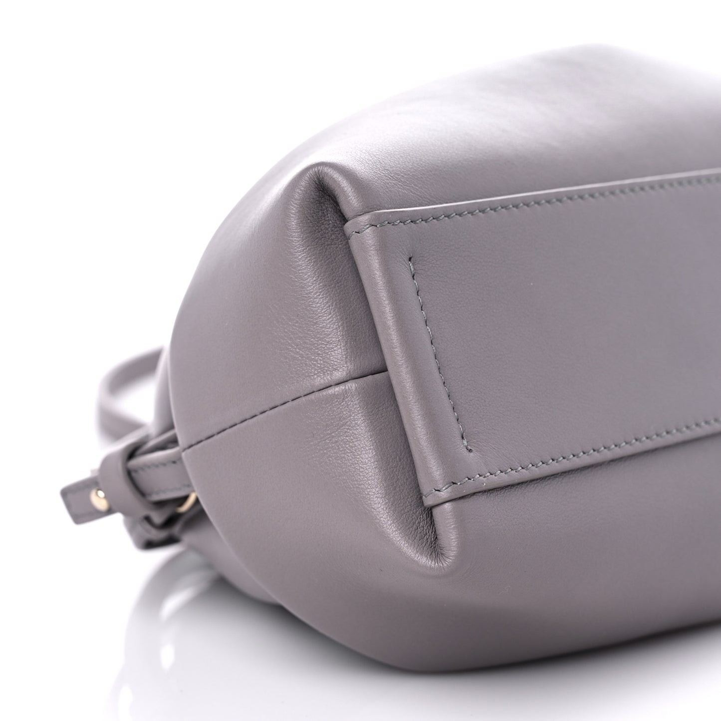 Calfskin Mini Judy Shoulder Bag Cashmere Grey