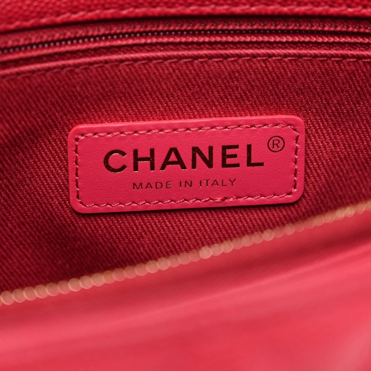 Caviar Quilted Small Coco Handle Flap Dark Pink