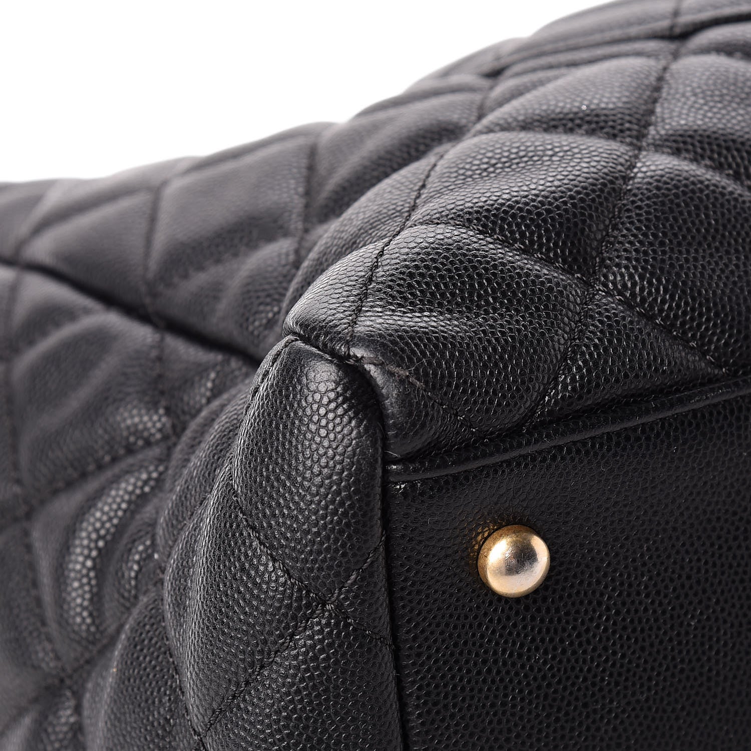 Chanel Caviar Quilted Large Coco Handle Shopping Tote Black 14 of 14