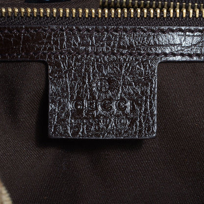 Gucci Monogram Medium Horsebit Chain Hobo Brown 6 of 9