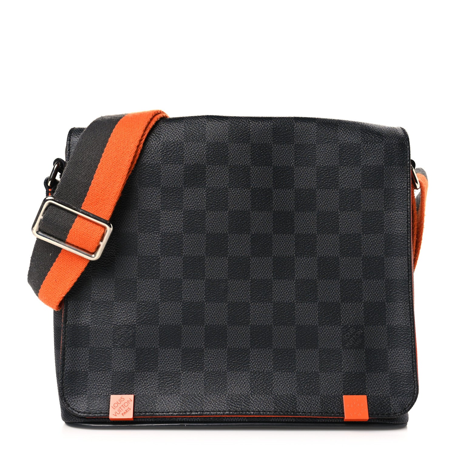 Louis Vuitton Damier Graphite District PM Orange 1 of 10