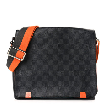 Louis Vuitton Damier Graphite District PM Orange 1 of 10