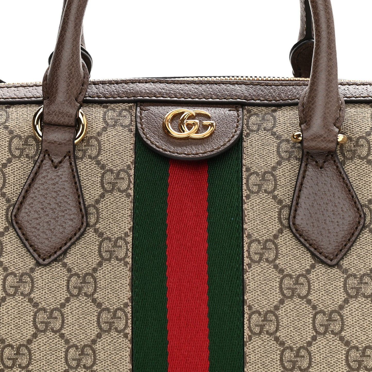 GG Supreme Monogram Web Medium Ophidia Boston Brown