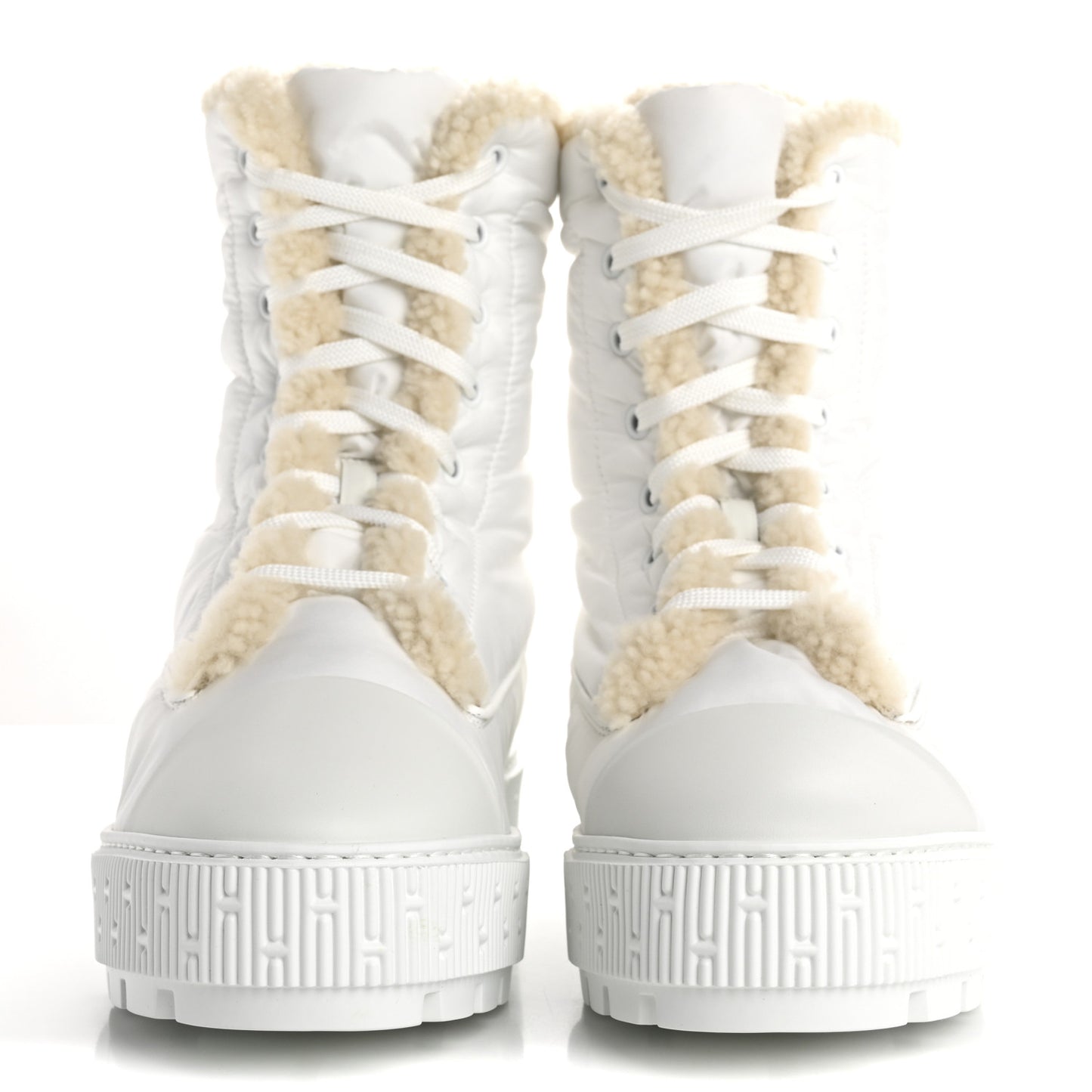 Parachute Shearling Fresh Ankle Boots 39.5 White Ecru