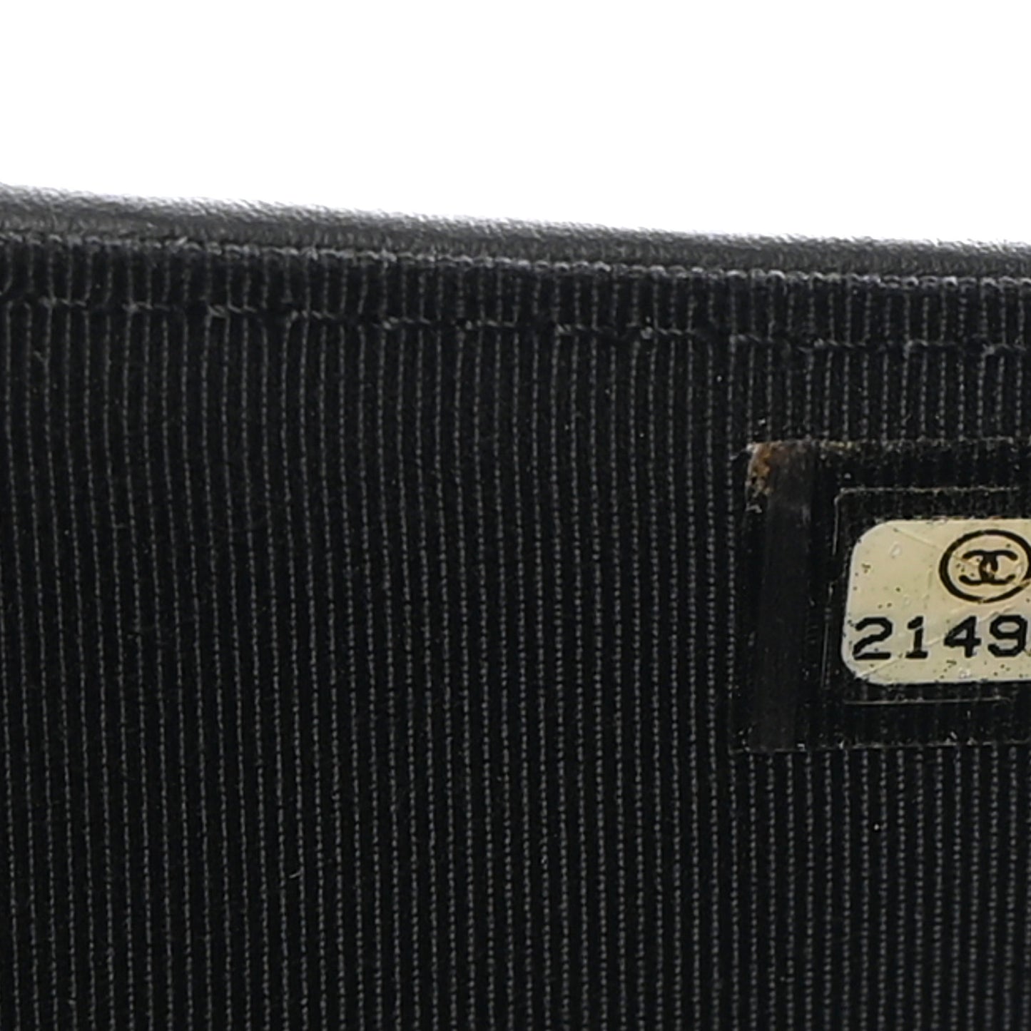 Patent Calfskin Quilted Yen Wallet Black