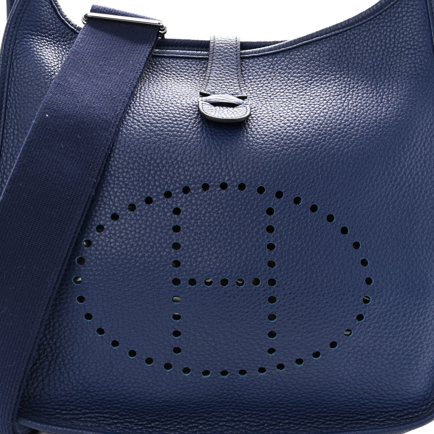 Hermes Taurillon Clemence Evelyne III GM Bleu Saphir 7 of 9