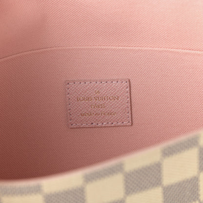 Louis Vuitton Damier Azur Pochette Felicie Chain Wallet Rose Ballerine 7 of 9