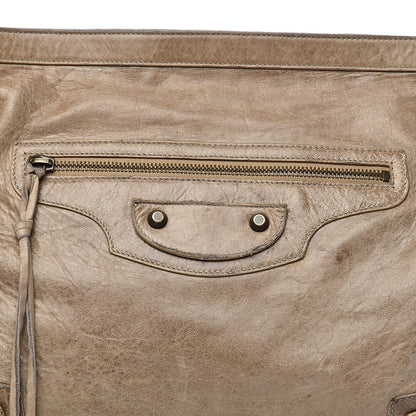 Balenciaga Chevre Classic Hardware Flat Messenger Gris Poivre 13 of 13