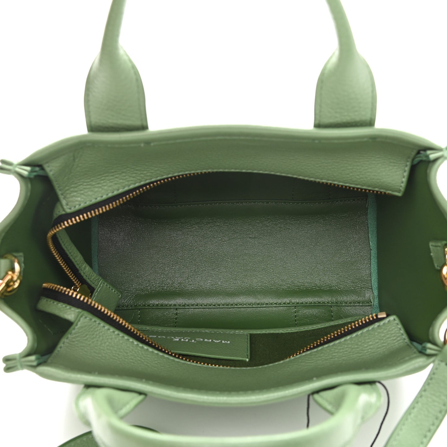 Grained Calfskin Small The Tote Bag Aspen Green