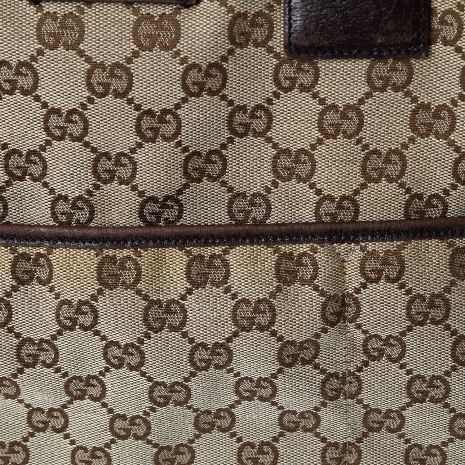 Gucci Monogram Web Large Diaper Tote Brown 17 of 19