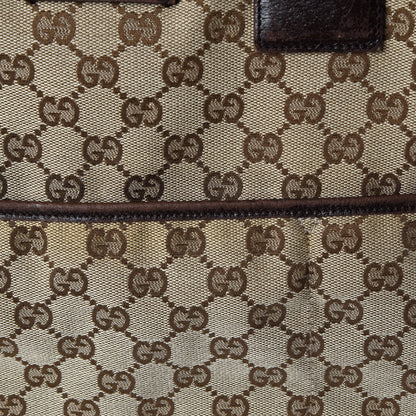 Gucci Monogram Web Large Diaper Tote Brown 17 of 19