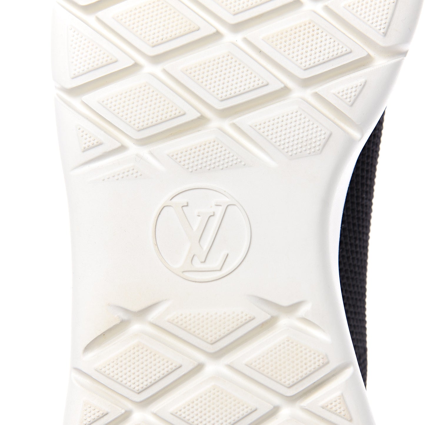 Stretch Fabric LV Black Heart Sock Sneaker 40 Black
