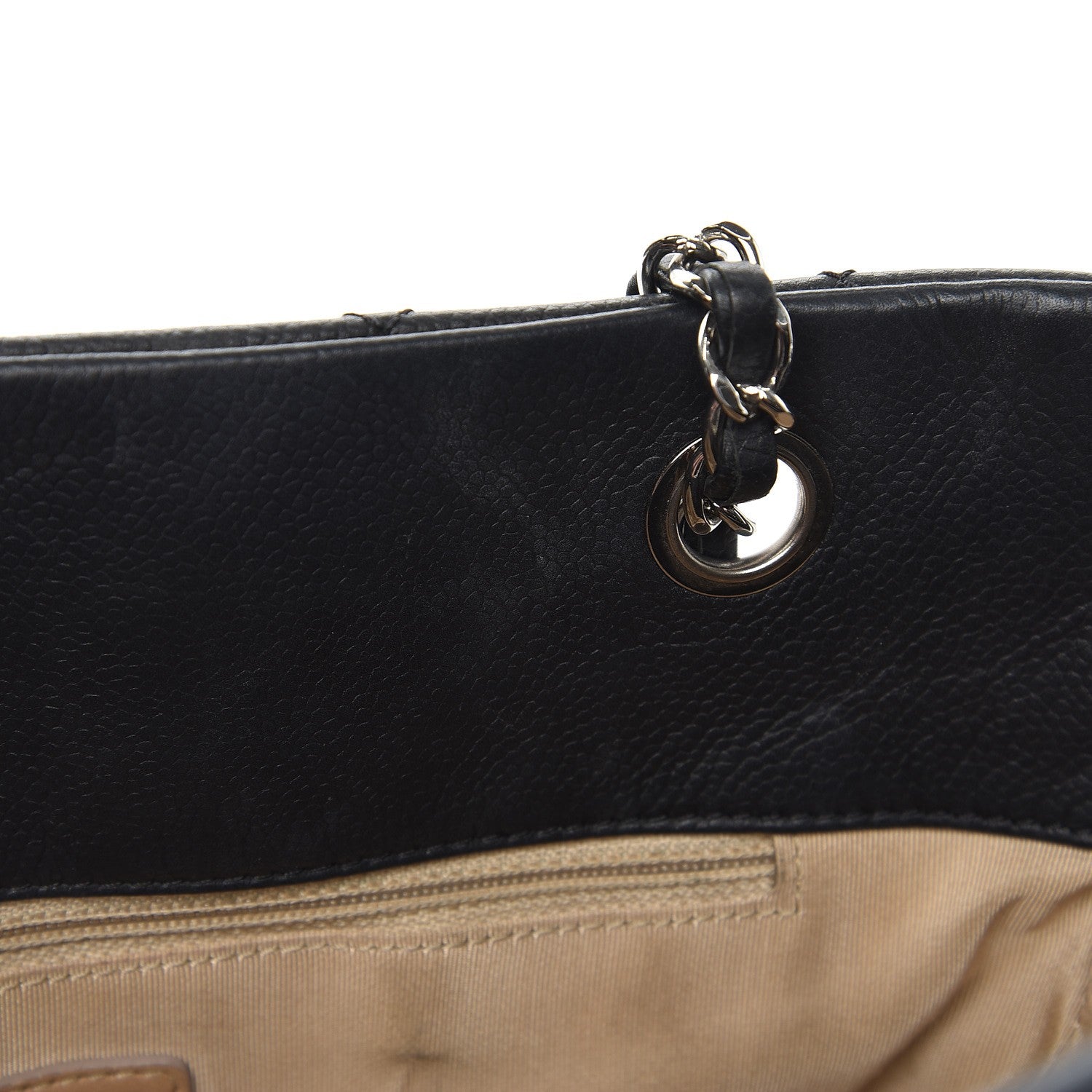 Chanel Caviar CC Timeless Tote Black 9 of 12