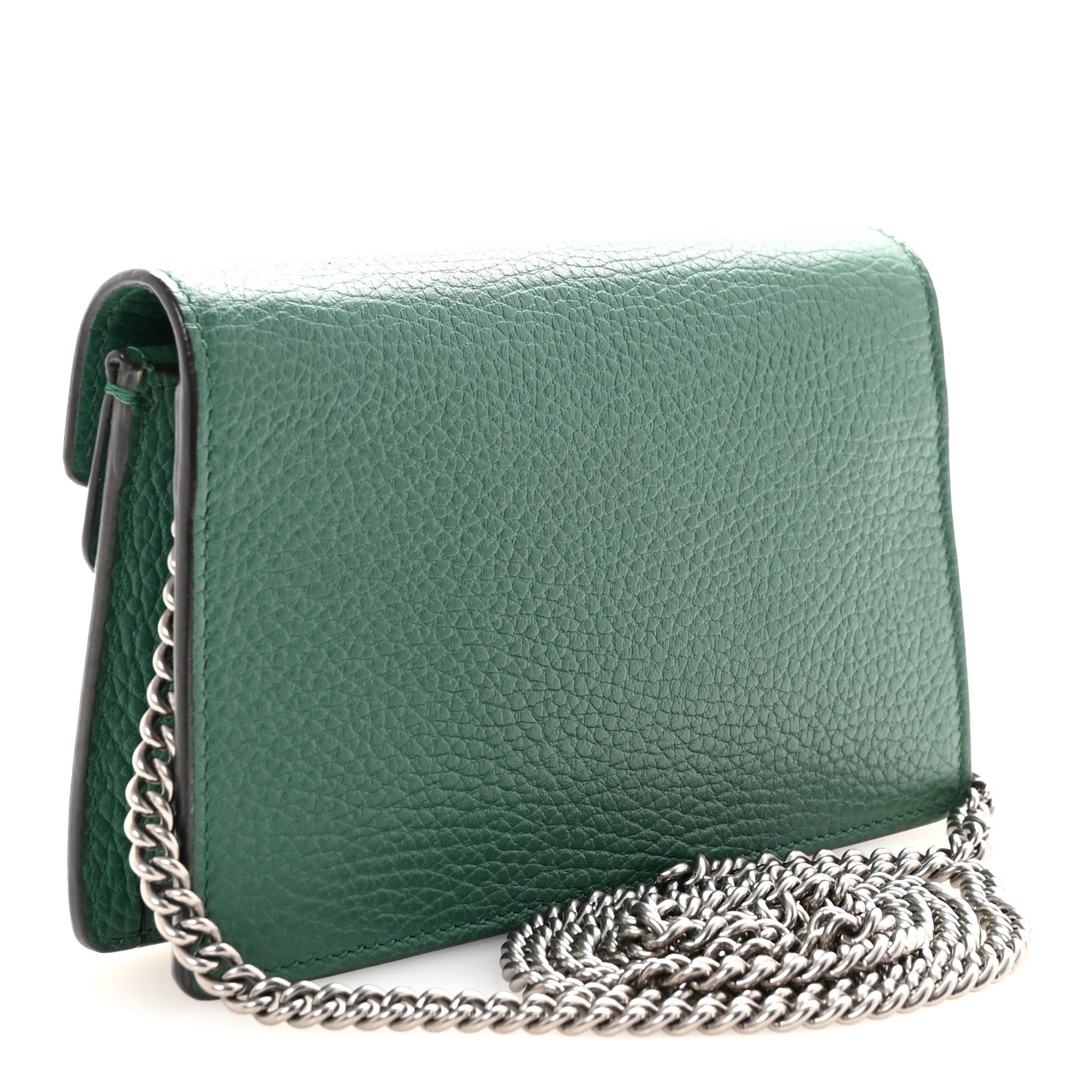 Gucci Dollar Calfskin Crystal Super Mini Dionysus Shoulder Bag Emerald 3 of 9