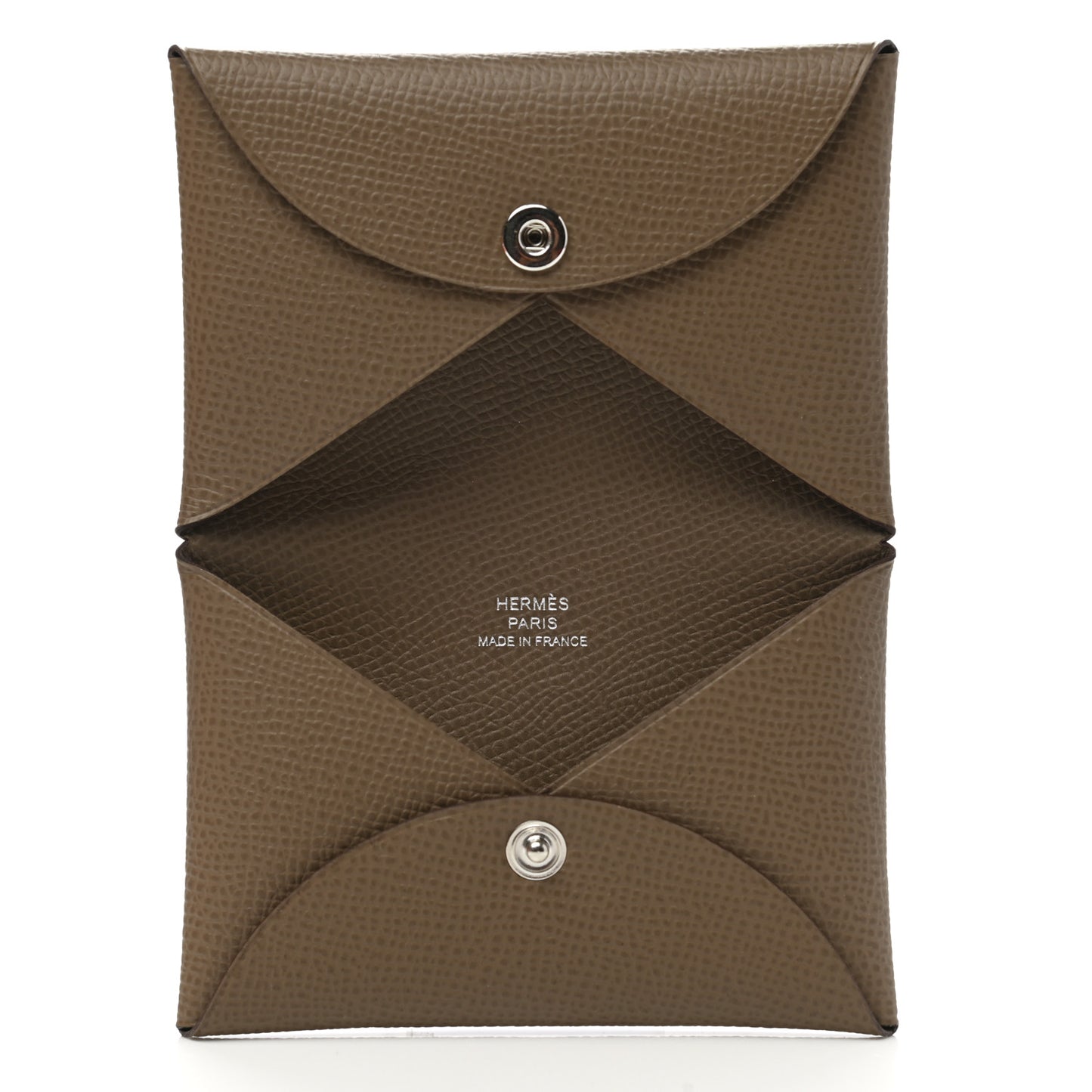 Epsom Calvi Card Case Etoupe