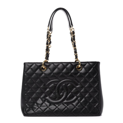 Chanel Caviar Quilted Grand Shopping Tote GST Black 1 of 11