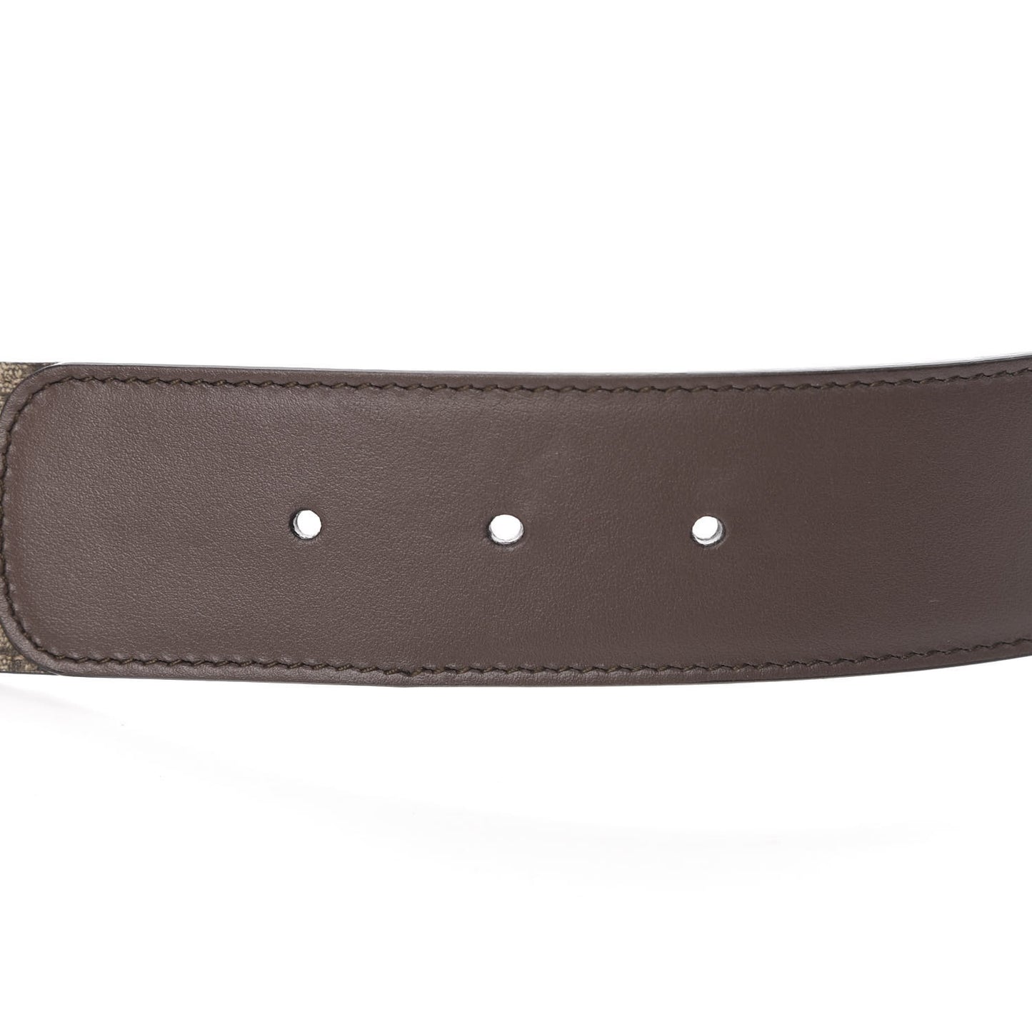 GG Supreme Monogram Matte Plutone Calfskin Double G 40mm Belt 90 36 Beige Ebony New Acero