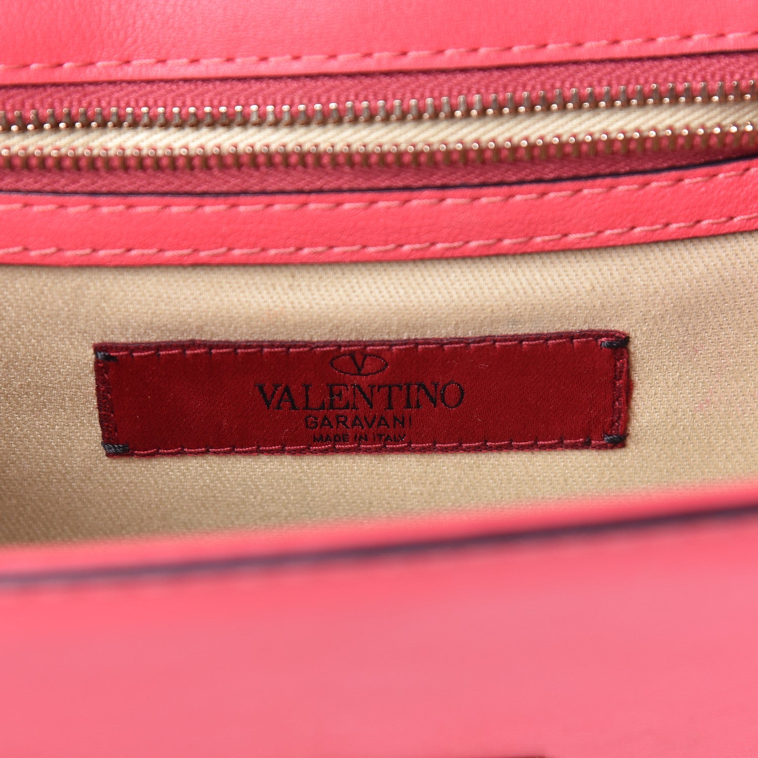 Valentino Garavani Vitello Small Glam Lock Rockstud Flap Deep Rose 6 of 12