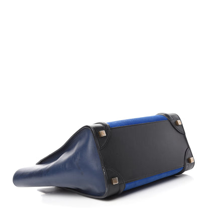 Celine Nubuck Calfskin Suede Micro Tri-Color Luggage Bright Blue 4 of 12