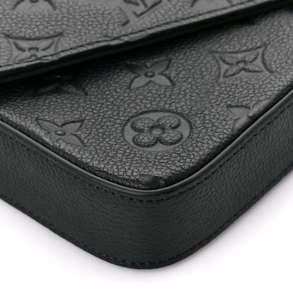 Louis Vuitton Empreinte Pochette Felicie Chain Wallet Black 11 of 12