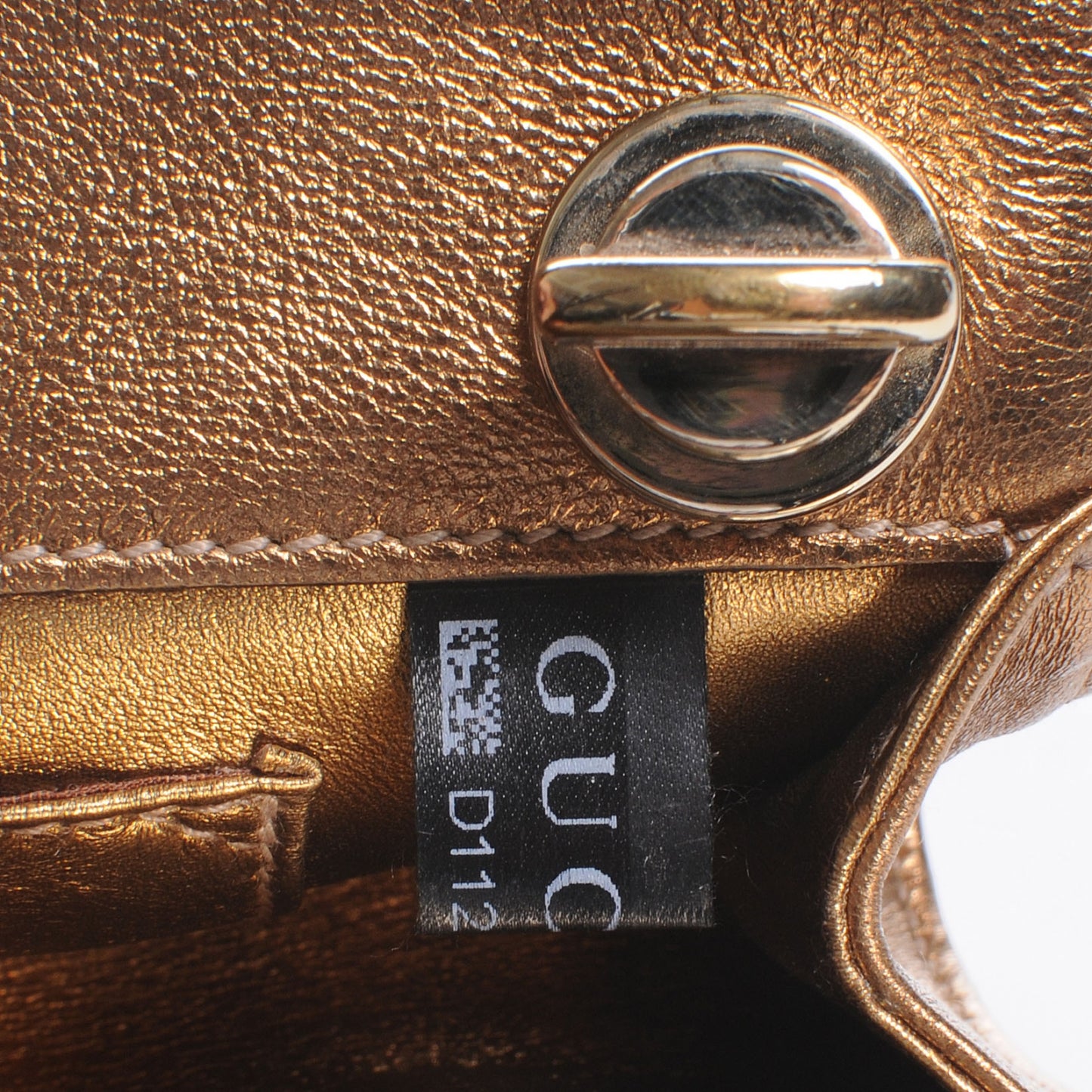 Metallic Calfskin Britt Clutch Bronze