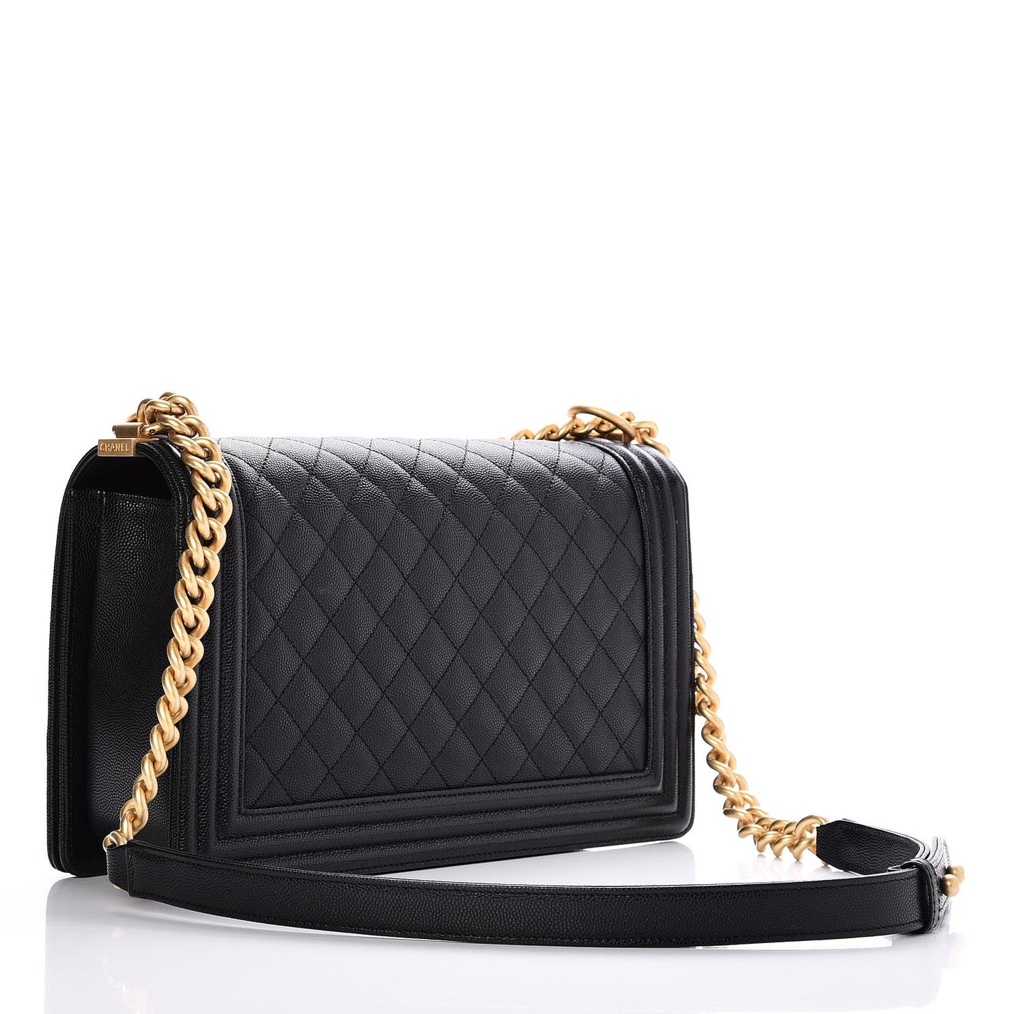 Caviar Quilted New Medium Boy Flap Black