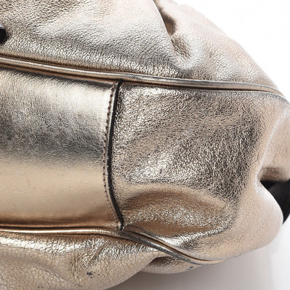 Burberry Metallic Calfskin Warrior Hobo Gold 19 of 19