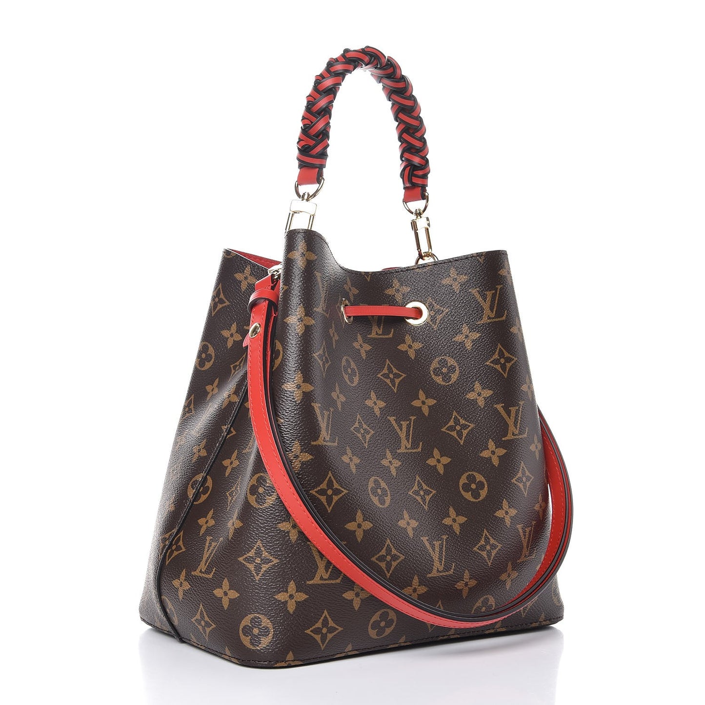 Monogram Braided Neonoe Coquelicot
