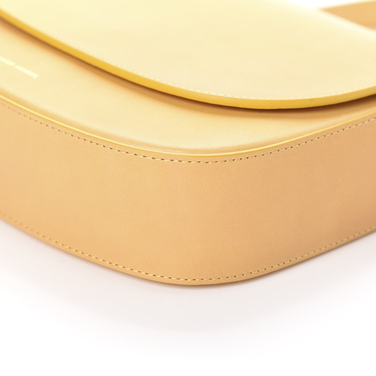 Calfskin Flap Crossbody Bag Yellow
