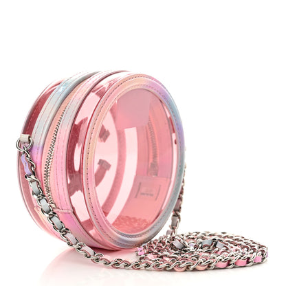 Chanel PVC Lambskin Filigree Round Clutch With Chain Pink 3 of 12