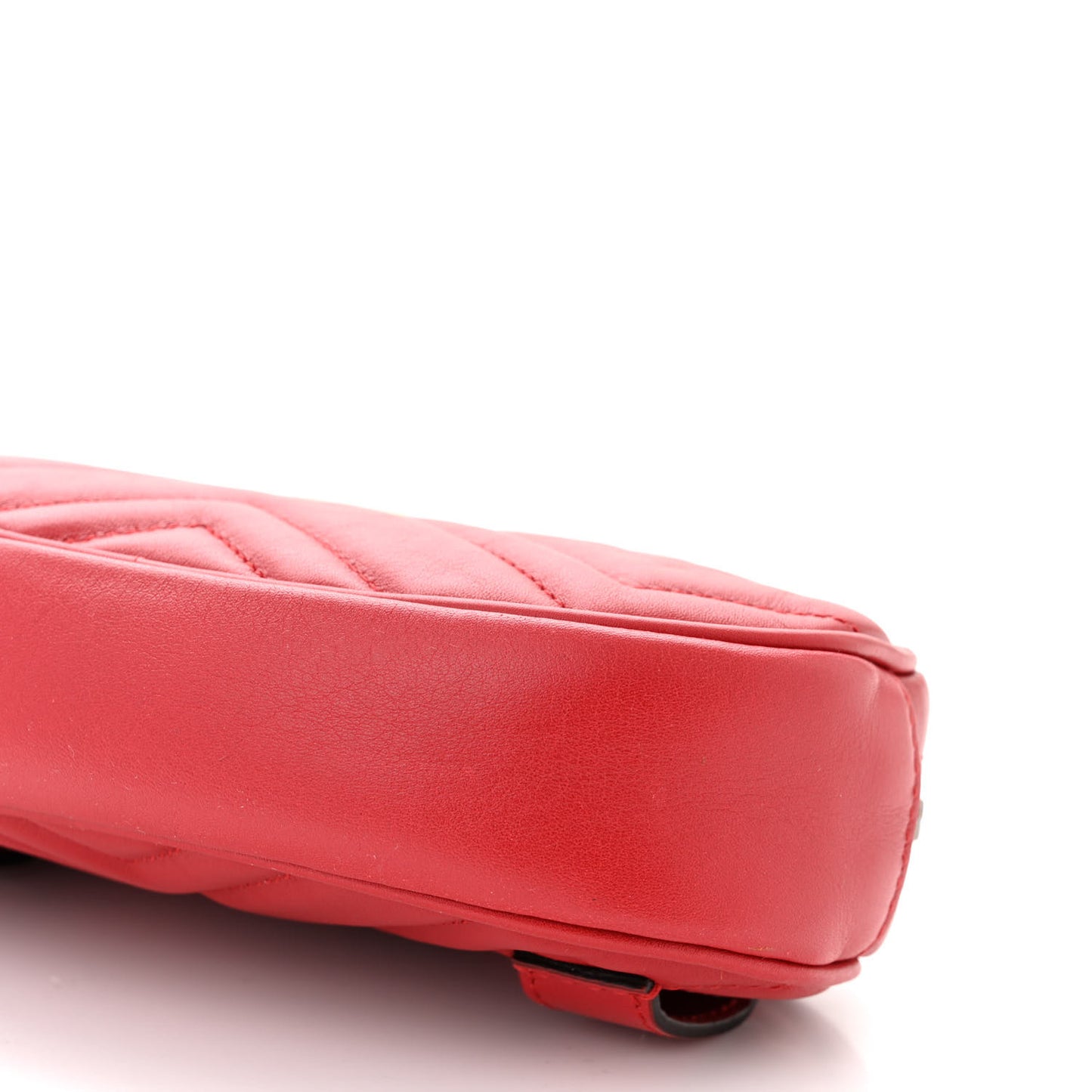 Calfskin Matelasse GG Marmont Belt Bag 85 34 Hibiscus Red