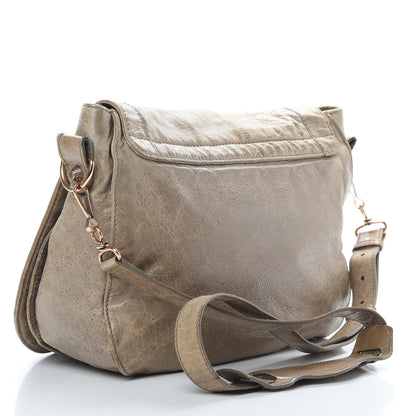 Balenciaga Agneau Giant 12 Rose Gold Hardware Neo Folk Messenger Gris Poivre 3 of 15