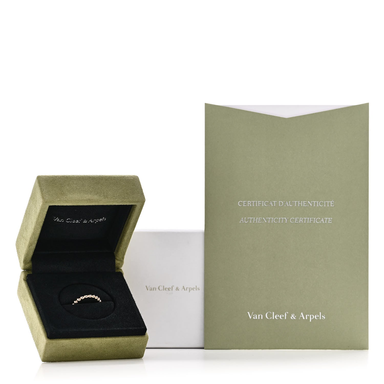 Van Cleef & Arpels 18K Rose Gold Medium Perlee Ring 50 5.25 5 of 5