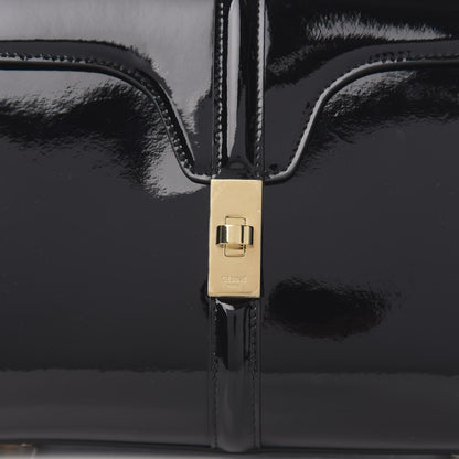 Celine Patent Calfskin Small 16 Top Handle Bag Black 9 of 9
