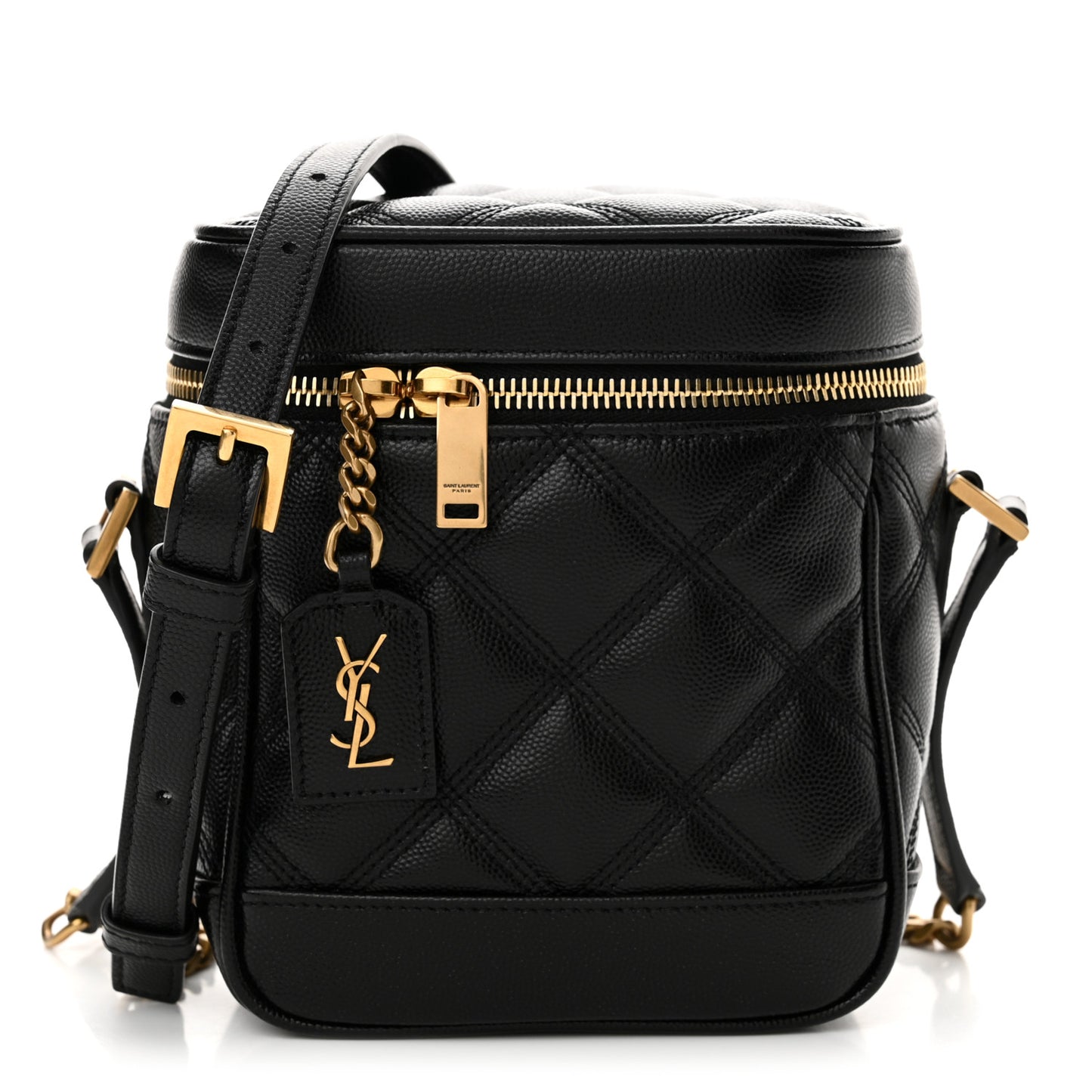 Grain de Poudre Quilted 80's Vanity Bag Black