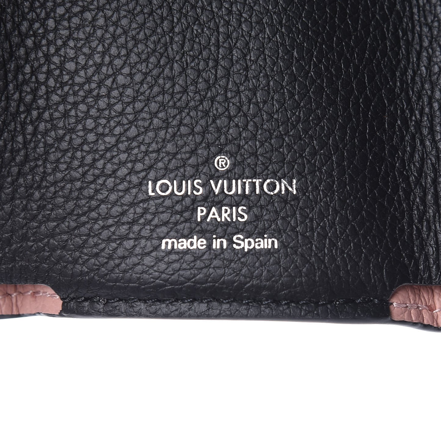 Calfskin Lockmini Wallet Rose Ballerine Maito White Black