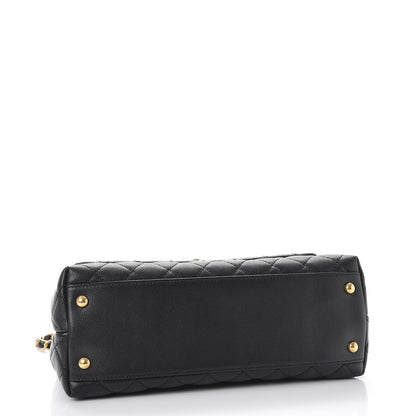 Chanel Caviar Lizard Quilted Small Coco Handle Flap Black 4 of 8