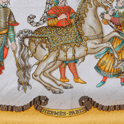 Hermes Silk Les Fetes du Roi Soleil Scarf 90 5 of 7