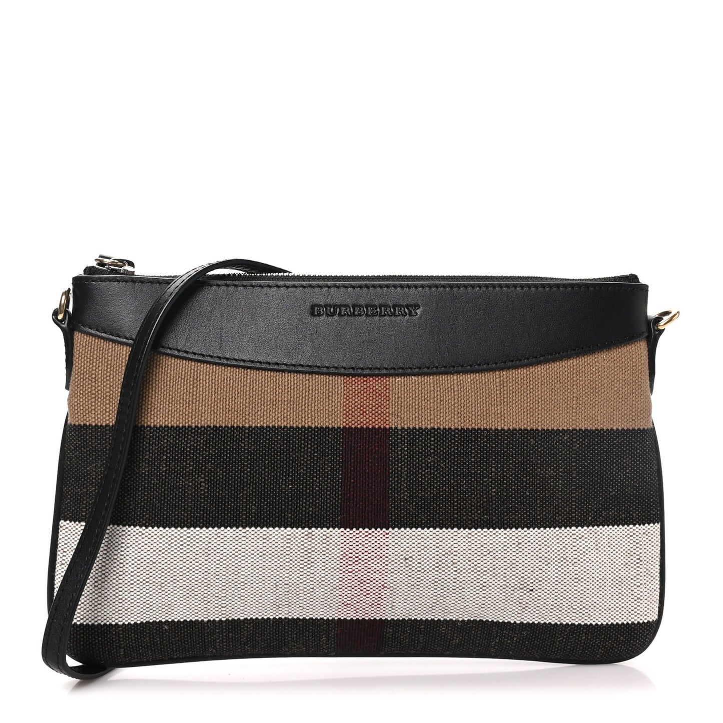House Check Derby Peyton Crossbody Clutch Bag Black