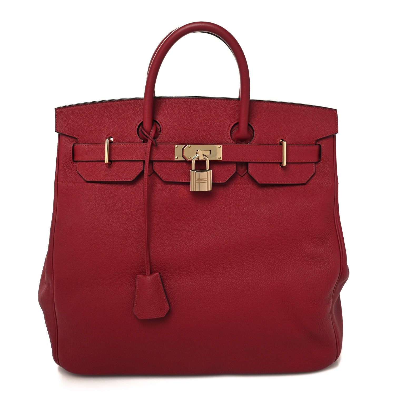 Hermes Togo HAC Birkin 40 Rouge Grenat 1 of 13